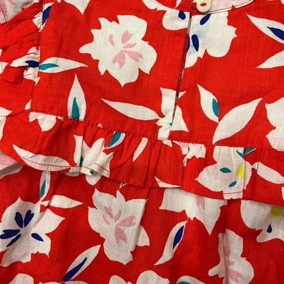 NWT Crewcuts Ruffle Floral Top - Picture 2 of 7